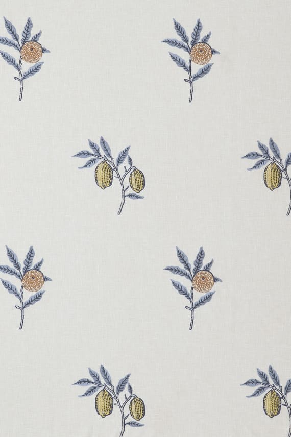 FRUIT EMBROIDERY sininen